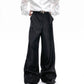 【25s Aug.】Liquid Glossy Flowy Straight-Leg Trousers