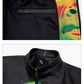 【25s Oct.】Portrait Print Cropped Leather Jacket