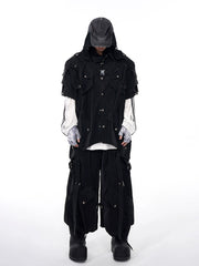 【25s Jun.】Dark Pioneer Lace-Up Short Sleeve Jacket