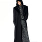【25s Nov.】Elegant Long Trench Coat with Fur Collar
