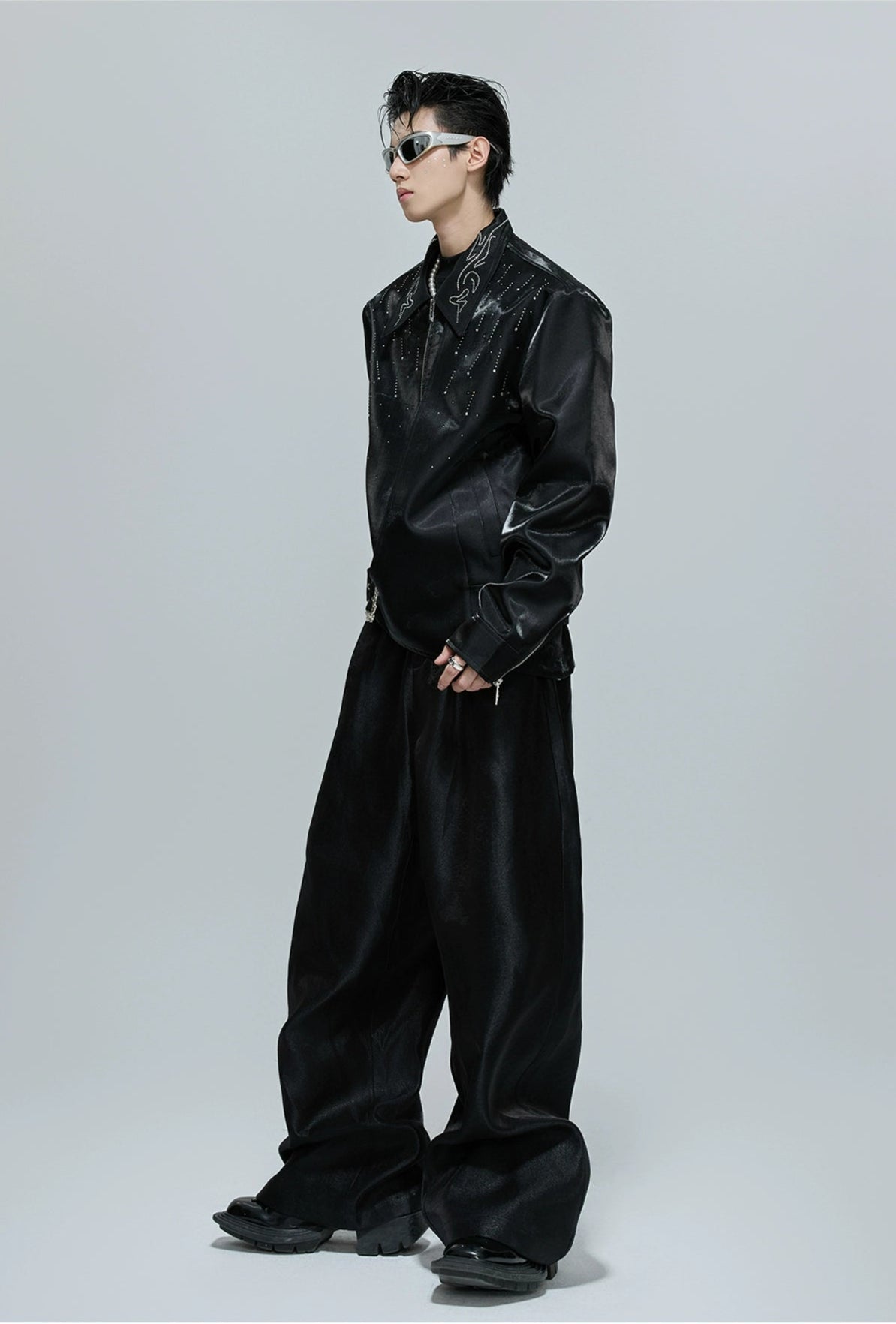 Stars* Matte Rhinestone Shiny Jacket