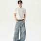 【25s Aug.】Retro Slim Fit Simple Polo Neck T-Shirt