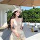 【25s Aug.】Diamond V-neck Suspender Dress