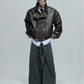 【25s Oct.】Luxurious Wild Lapel Leather Jacket