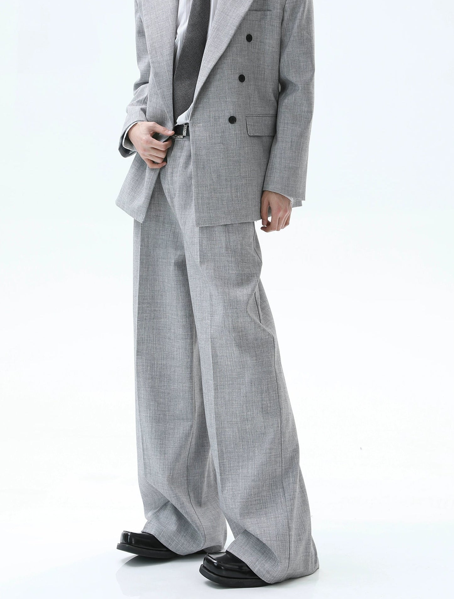 【25s Nov.】Retro V-neck Suit Jacket/Casual Pants