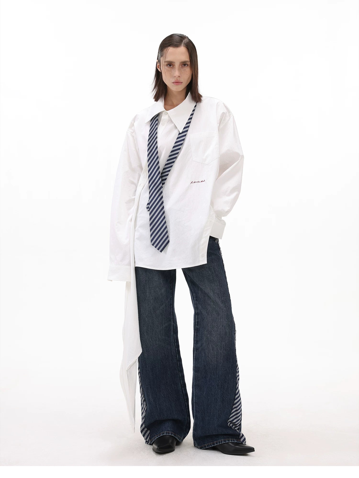 【26s Apr.】Deconstructed Convertible Panel Button-Up Shirt