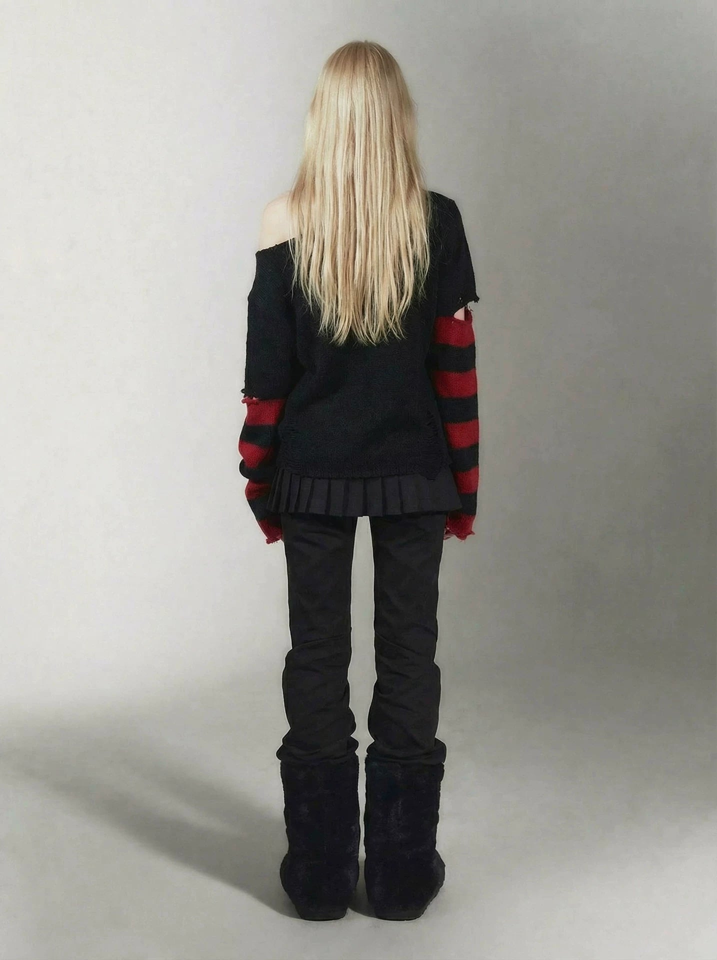Punk Rock Detachable Sleeve Hot Girl Y2K Sweater