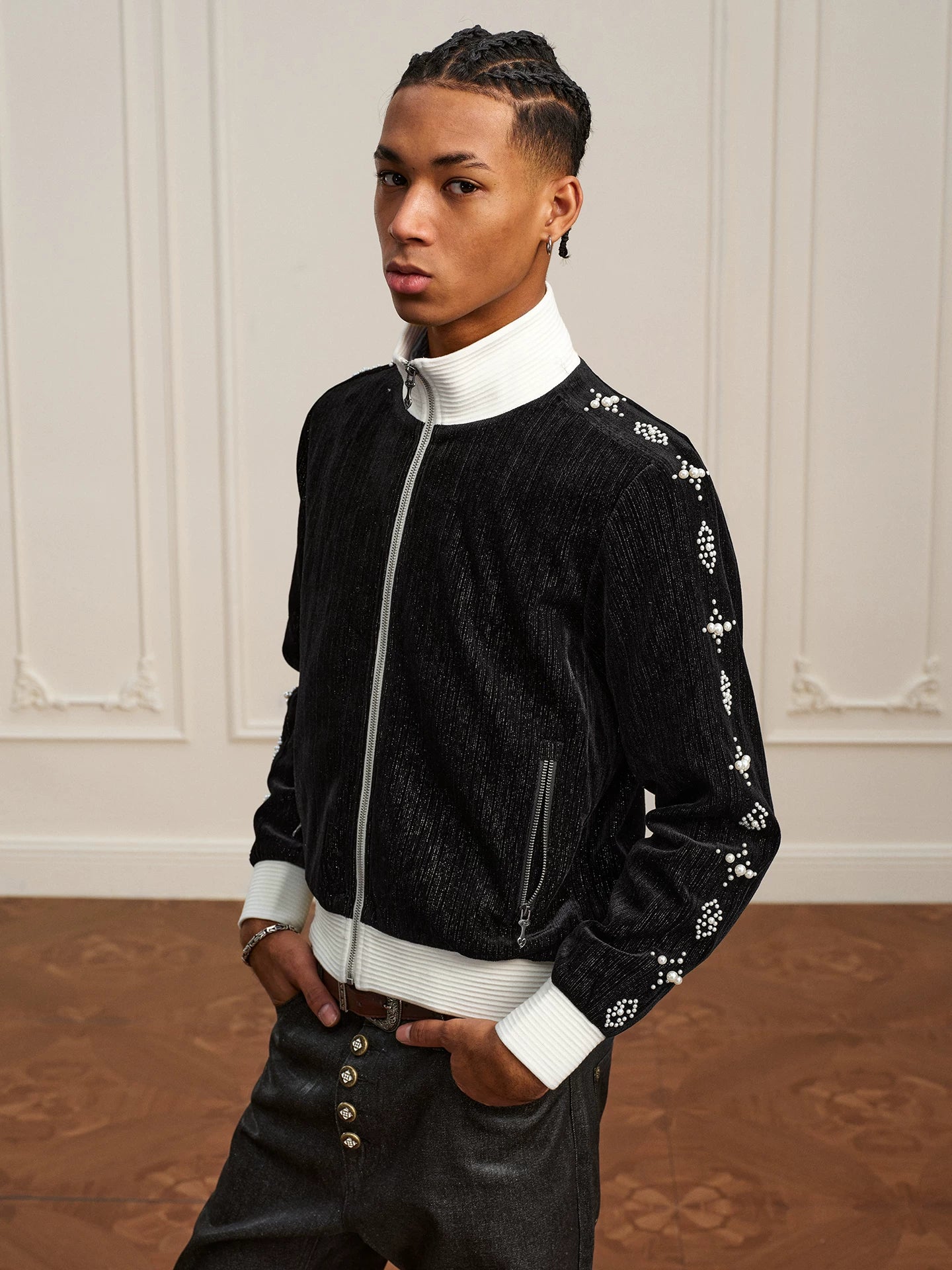 Velvet Pearl Workwear Jacket