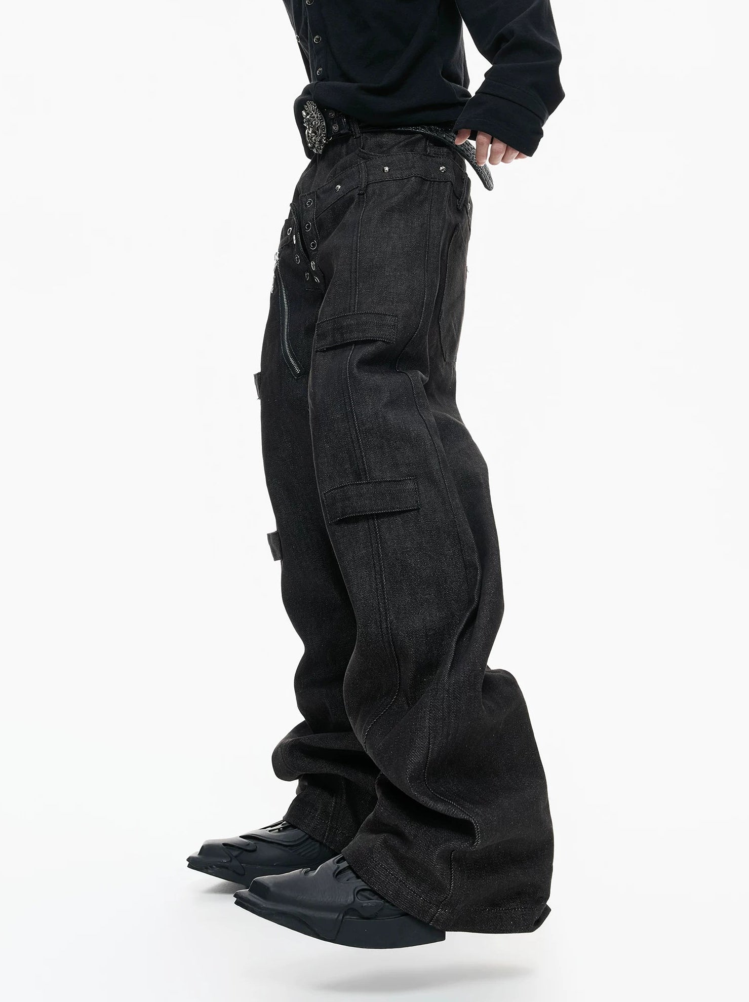 【26s Apr.】Raw Selvedge Double Waist Straight Denim Pants