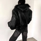 【25s Sep.】Punk Mountain Eagle Large Fur Collar Jacket