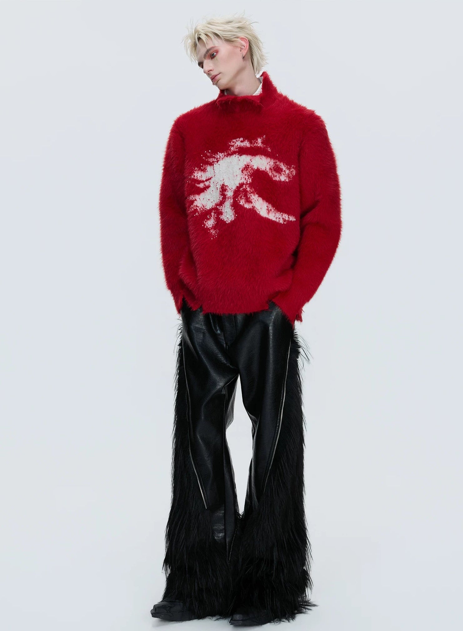 【26s Jan.】Simple and Cozy High-neck Knit Sweater