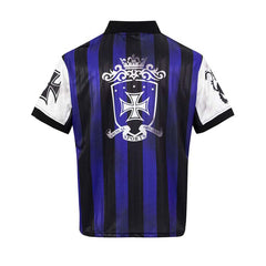 Vintage Badge Stripe Polo Jersey Tee