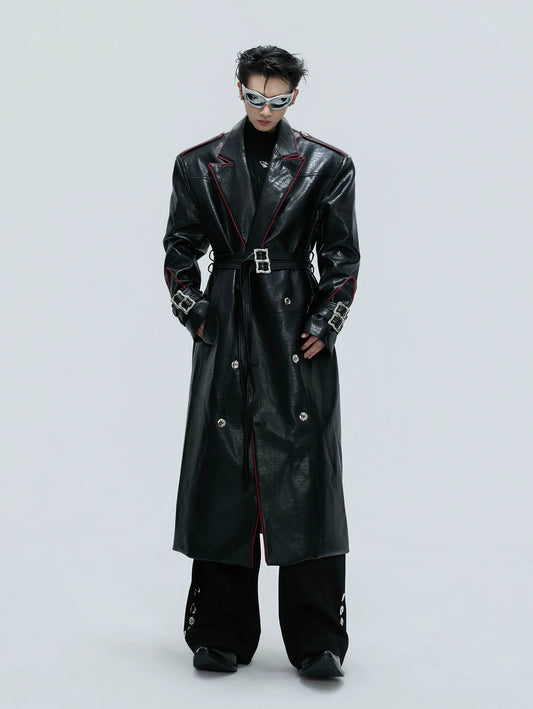 【25s Nov.】Heavy Deconstructed Crocodile Leather Coat