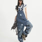 【25s Aug.】Star Embroidery Wide-Leg Denim Pants