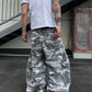 【25s Jun.】Vintage Multi-Pocket Camouflage Cargo Wide-Leg Pants