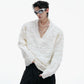 【25s Sep.】Pearl Embellished V-neck Sweater