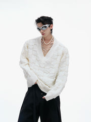 【25s Sep.】Pearl Embellished V-neck Sweater