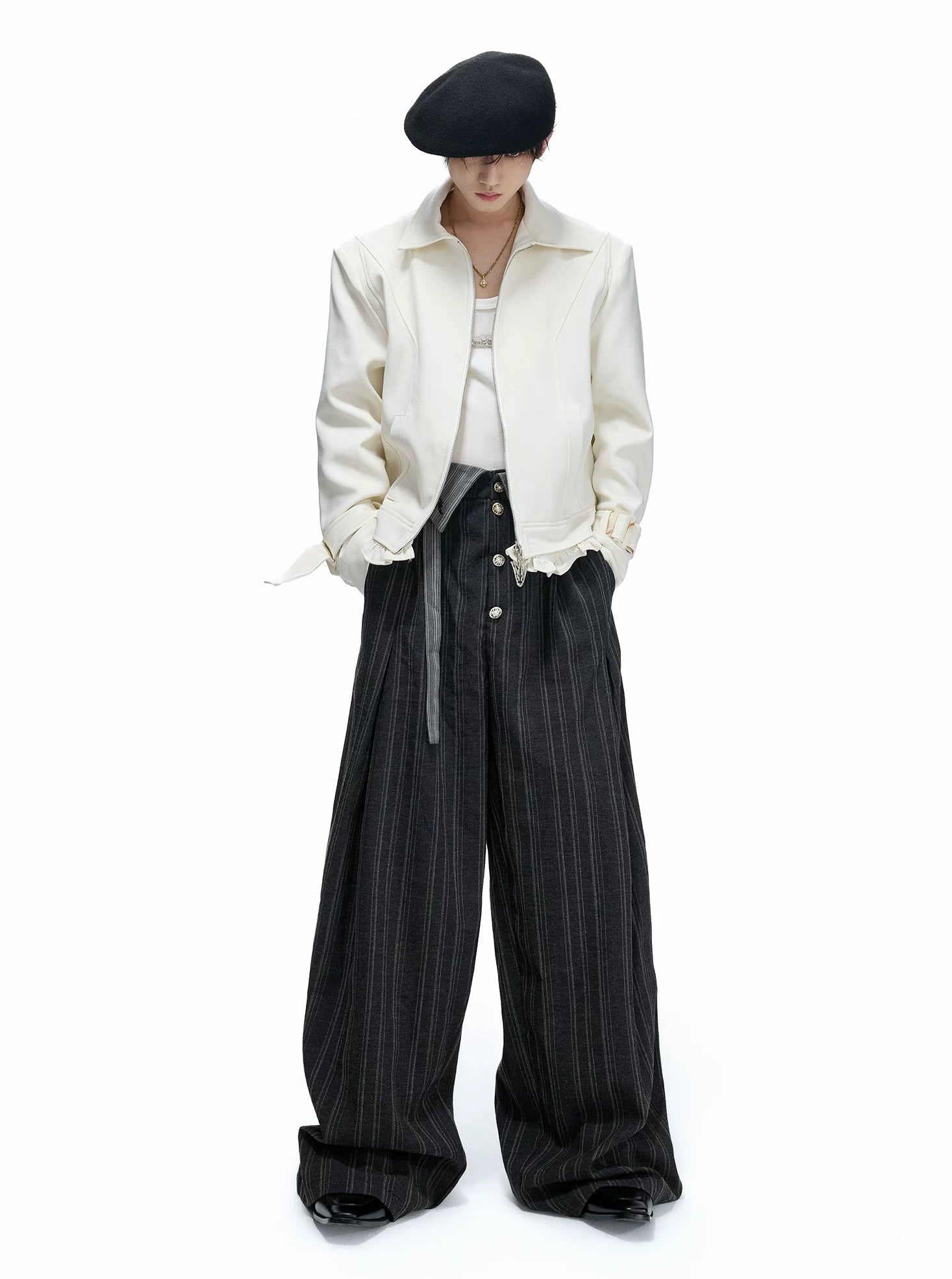 Spine Heavy Embroidered Patchwork Jacket