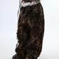 【25s Jul.】Fake Two-piece Lace Ruffled Patchwork Pants