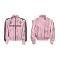 Dirty Pink Distressed Stand-up Collar Hoodie/Pants