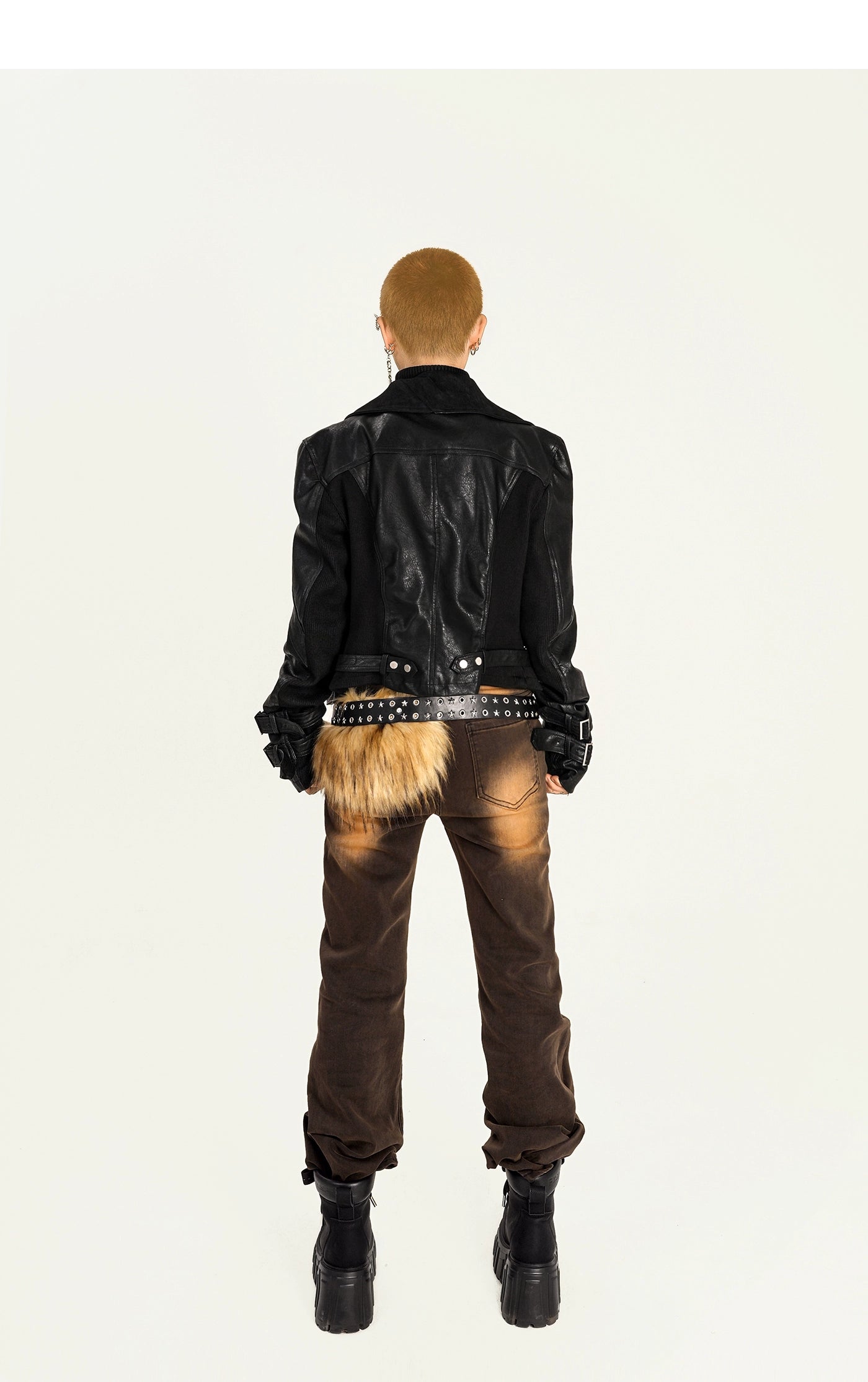 【25s Oct.】Functional Punk Slim Leather Jacket