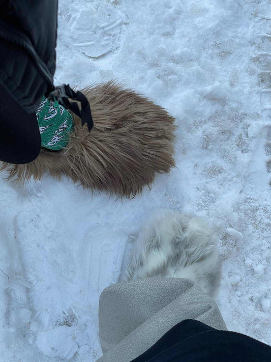 【NEW】Long-haired Eco-friendly Faux Fur Slippers (Shoes)