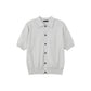 【25s Aug.】Vintage Lapel Button-Down Knitted T-Shirt