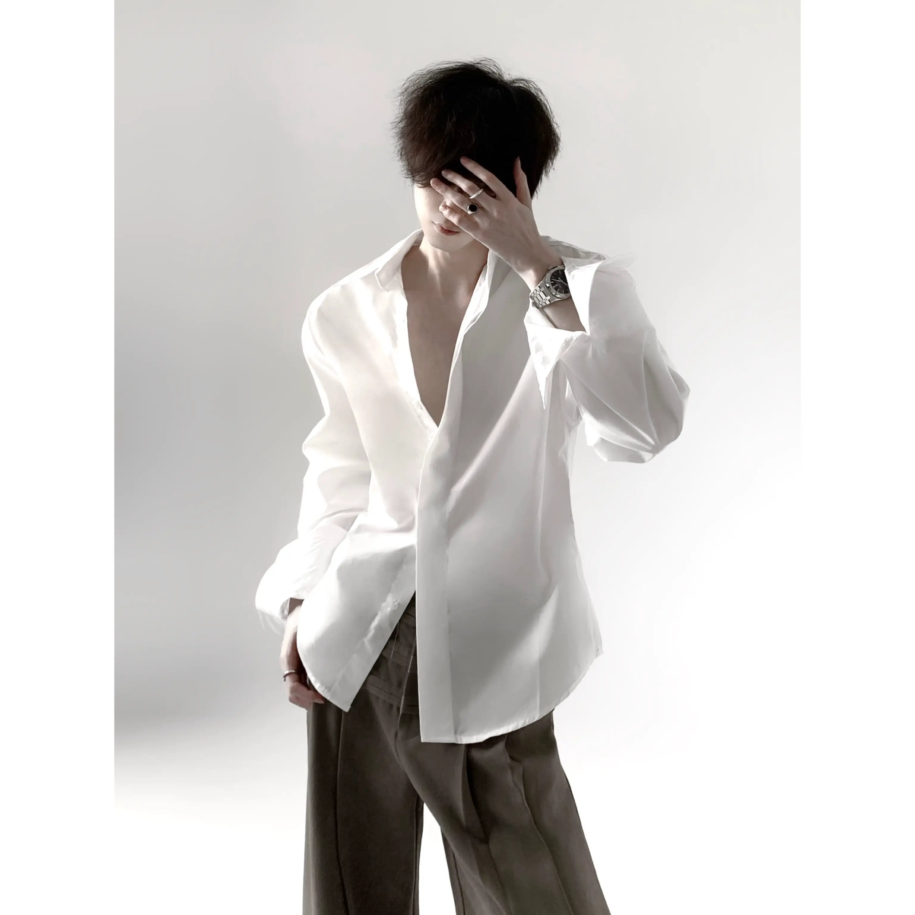 Structured Relaxed White Shirt