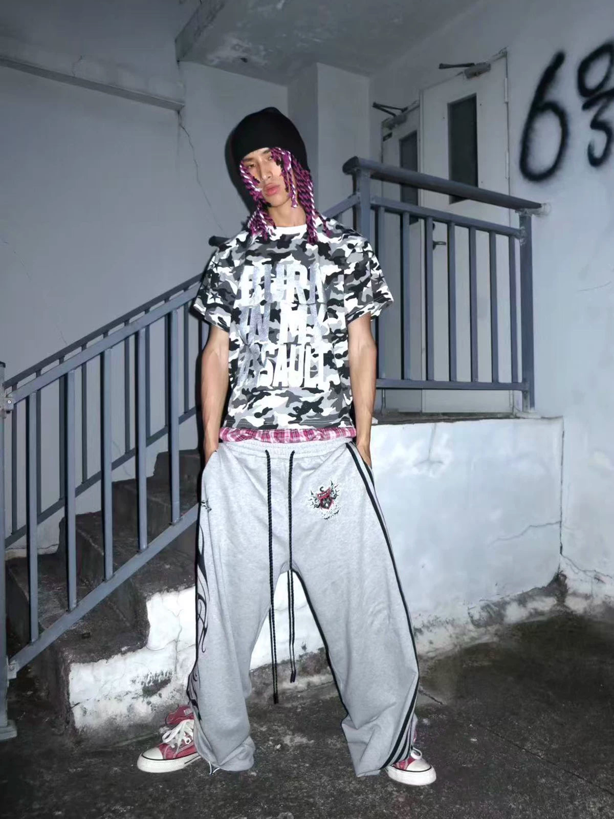 Silver Foil Graphic Street Tee
