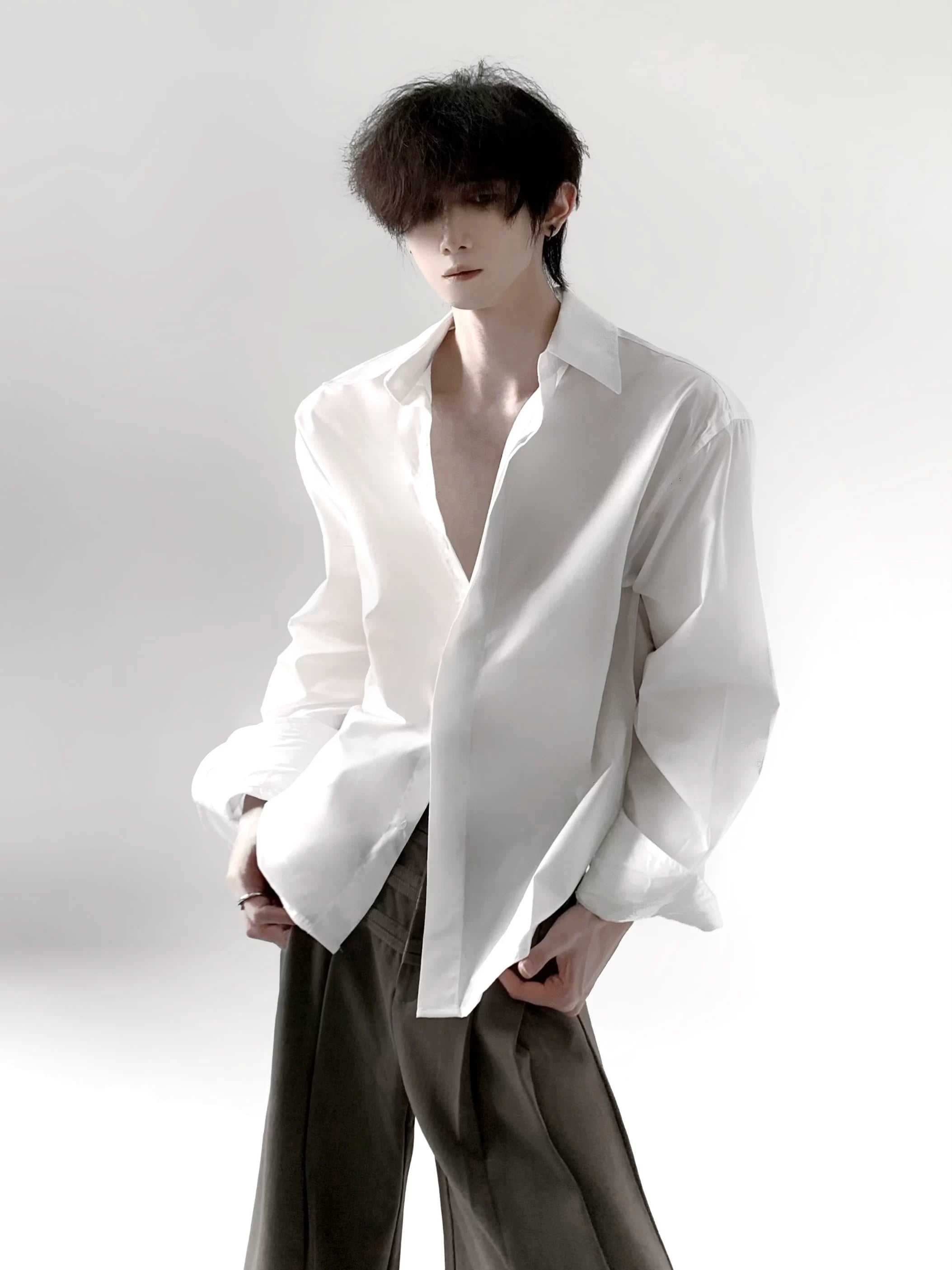 Structured Relaxed White Shirt