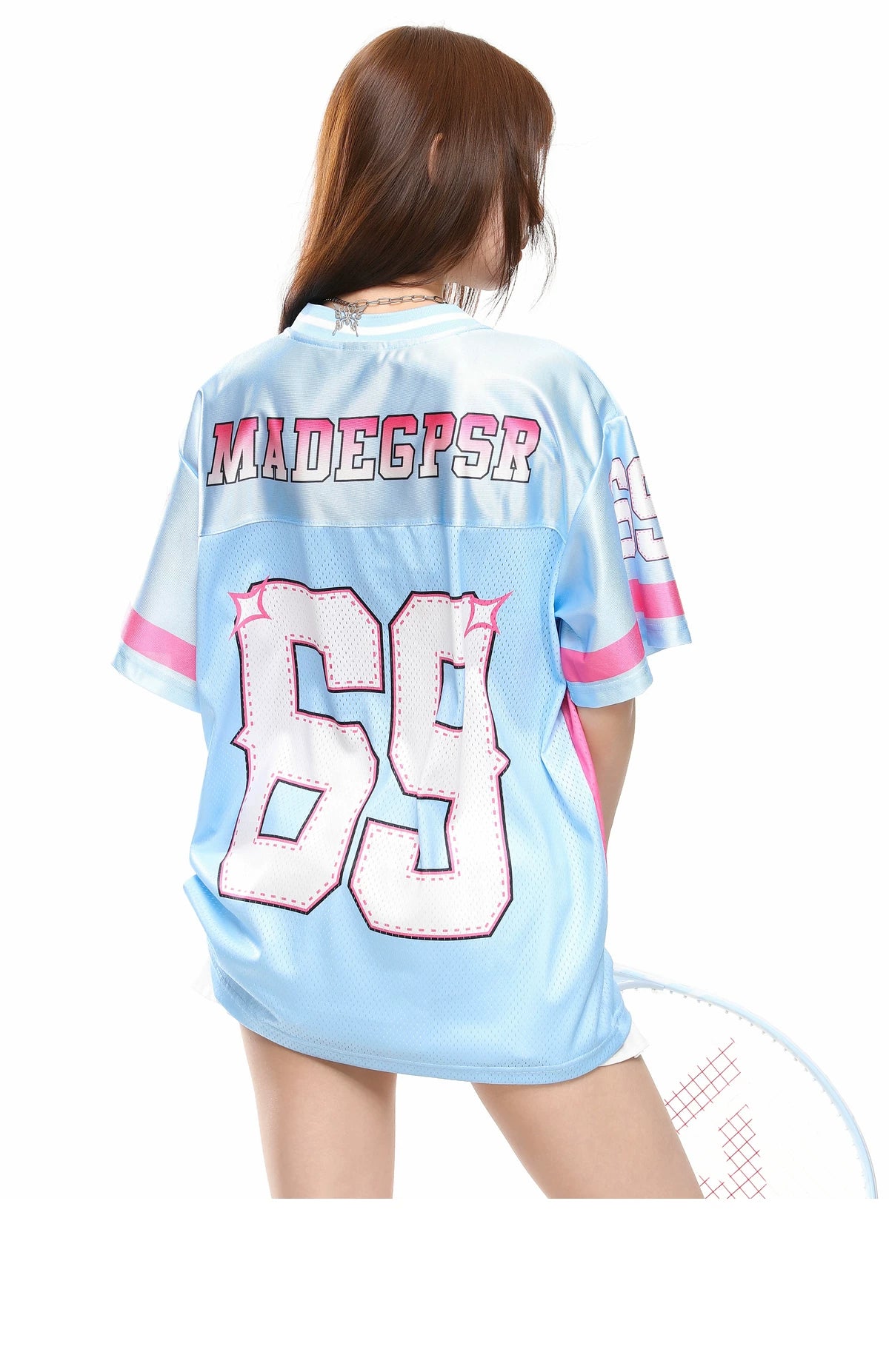 69 Number Mesh Jersey Tee