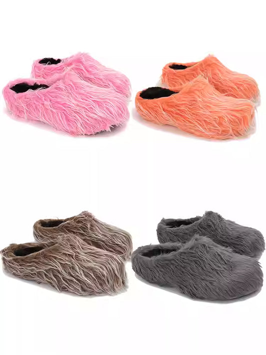 Plush Tassel Colorful Slippers(Shoes)