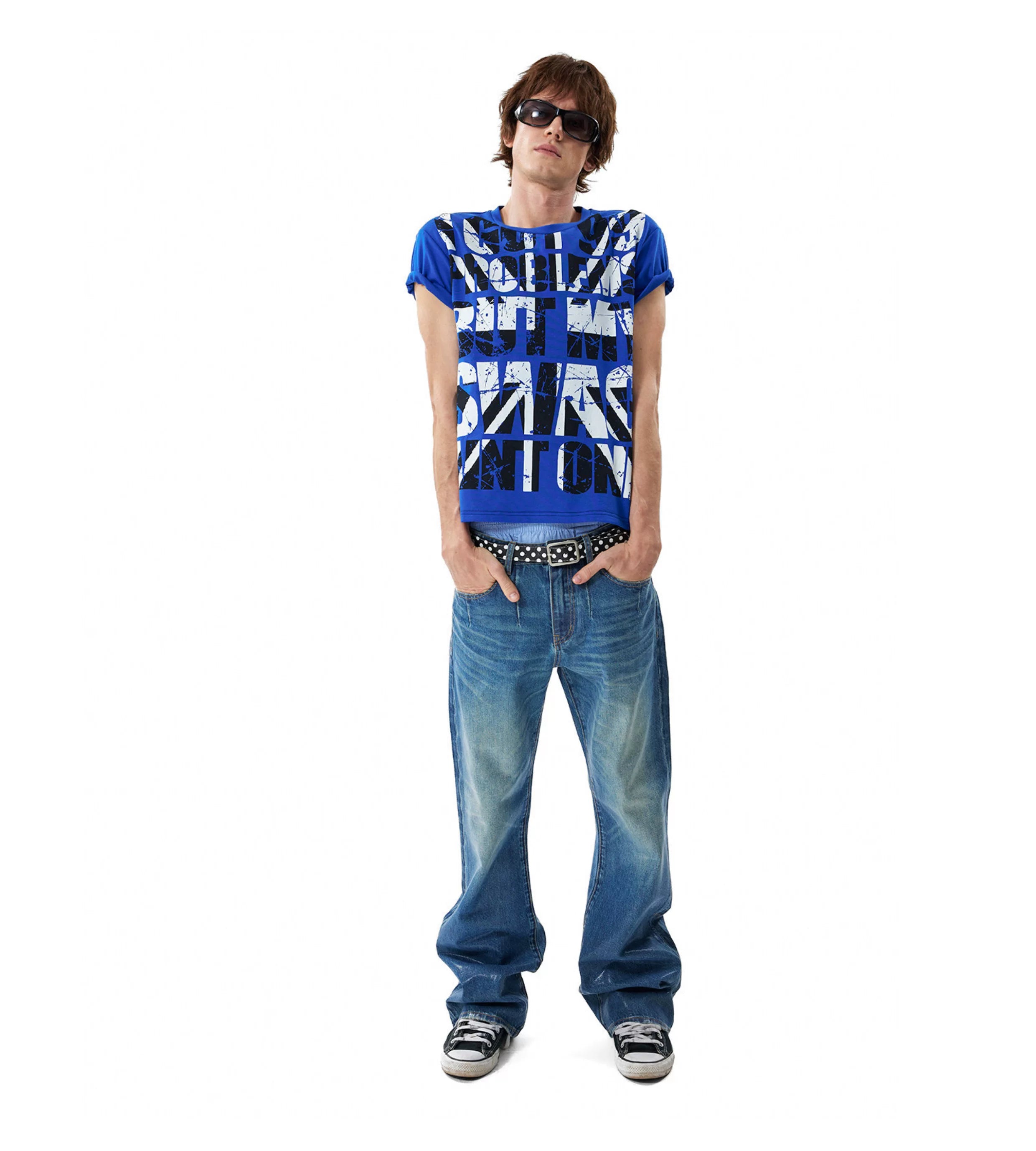 Slogan Graphic Fitted Street Tee