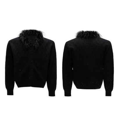 【25s Nov.】Fine Glitter Textured Cable Knit Sweater