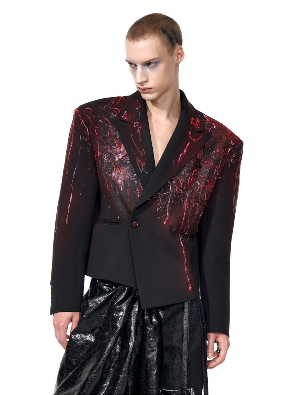 【25s Sep.】"Red Blood" Hand-waxed Suit Jacket