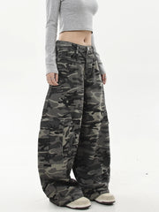【25s Jul.】Vintage Multi-Pocket Camouflage Overalls