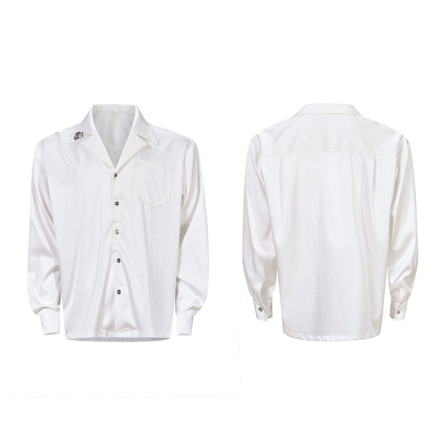 【25s Oct.】Luxury Diamond Metal Rose Long-sleeved Shirt