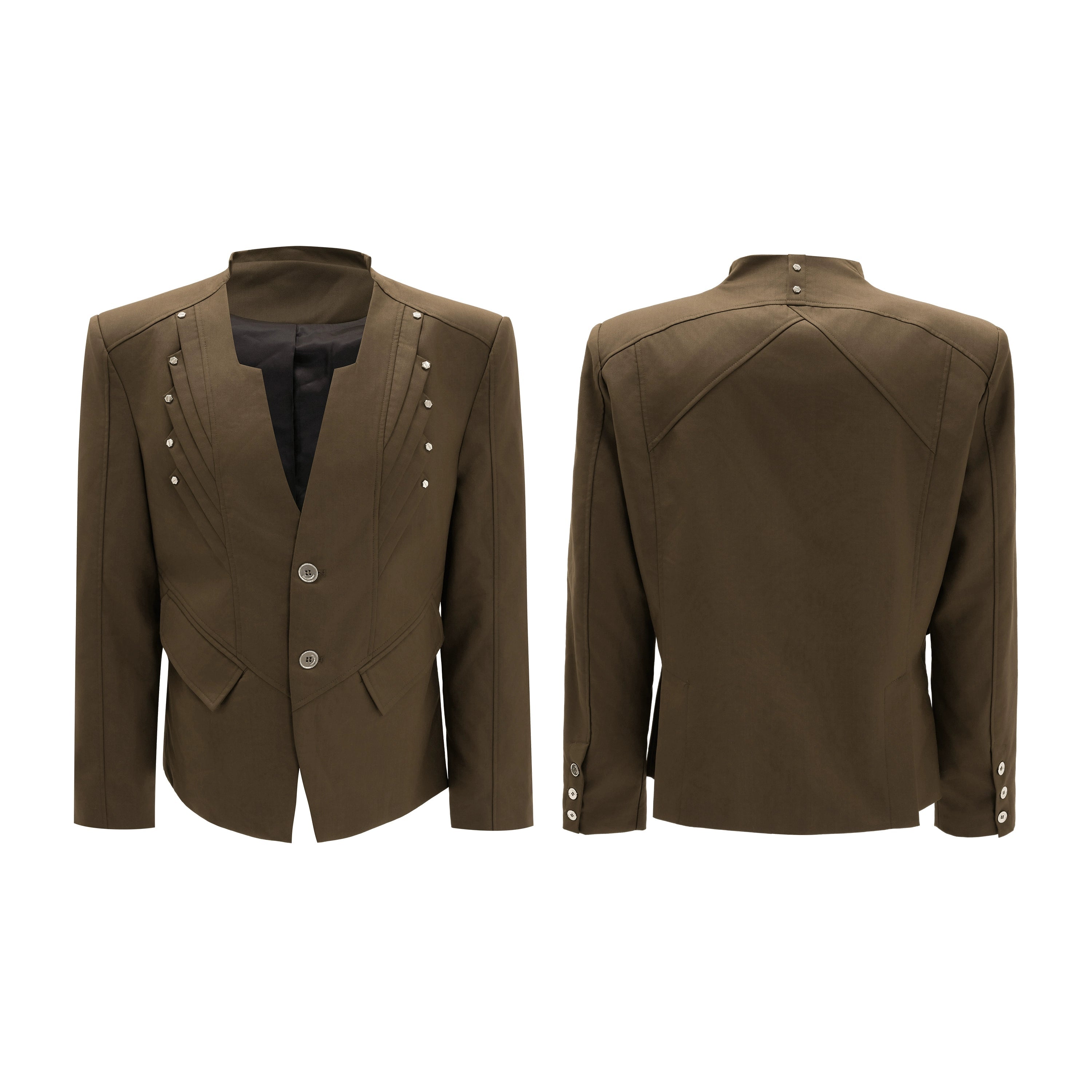 【25s Nov.】Wool Blend Tailored V-neck Suit / Trousers