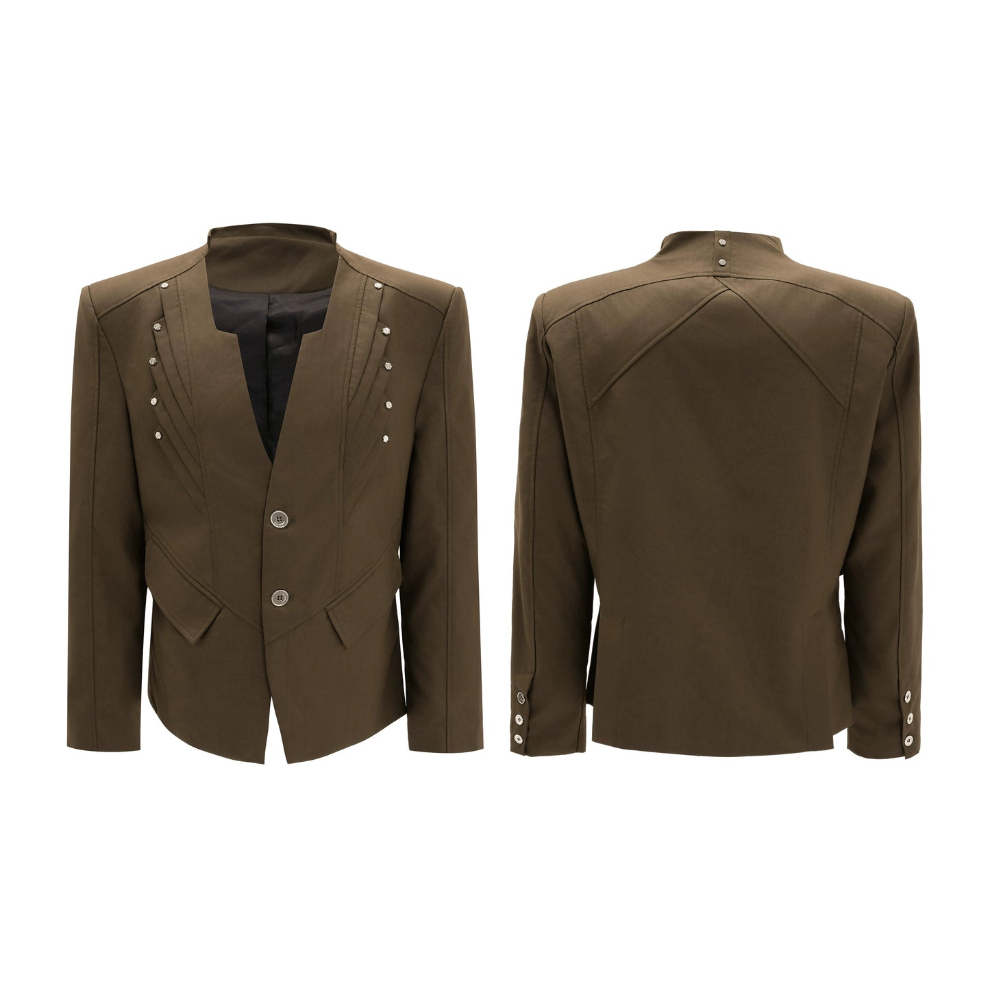 【25s Nov.】Wool Blend Tailored V-neck Suit / Trousers