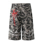 【25s Aug.】Vintage Washed Camo Print Shorts