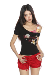 【26s Jan.】Resort-Style Plaid Layered Camisole Tee