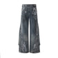 【25s Jul.】Vintage Stitching Heavy Washed Jeans