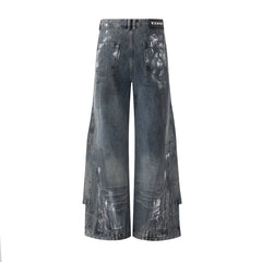 【25s Jul.】Vintage Stitching Heavy Washed Jeans