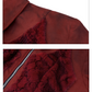 【25s Aug.】Red Snake Print Faux Fur Jacket