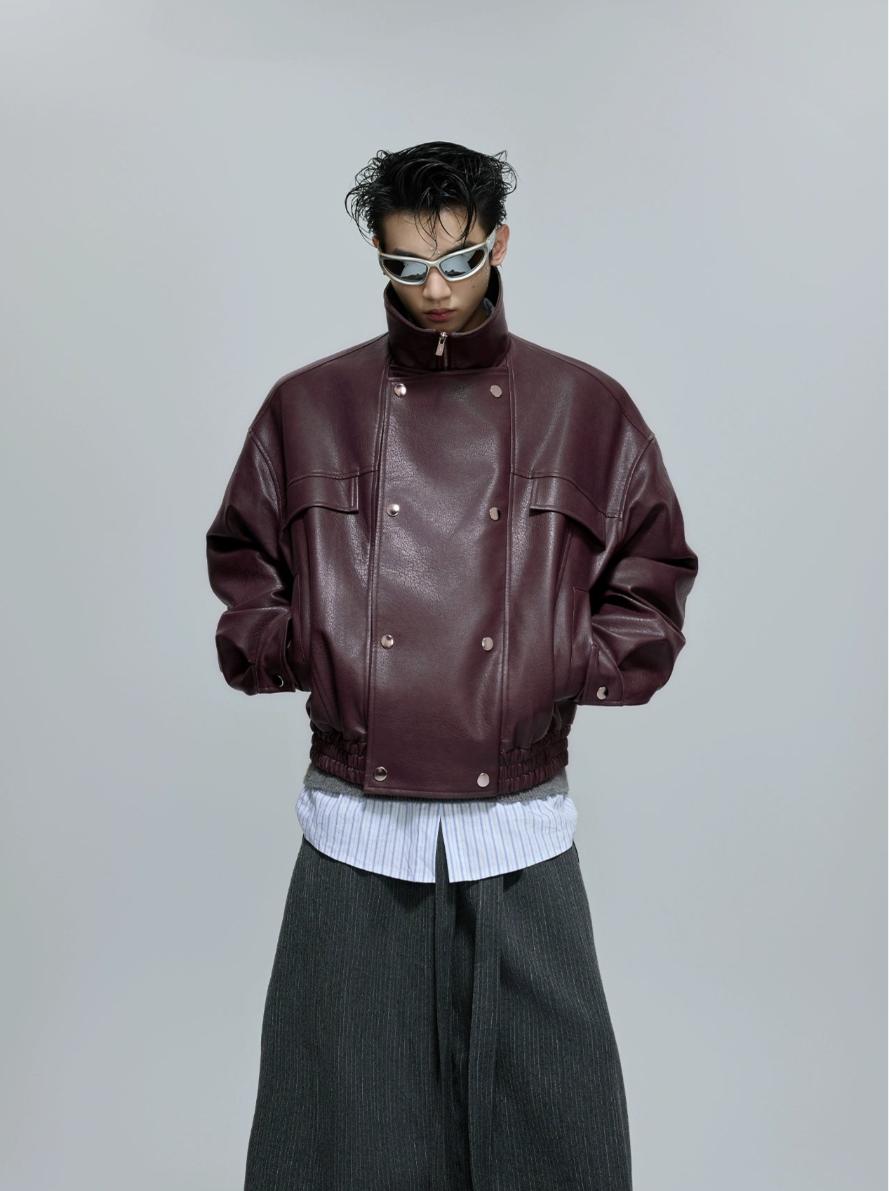 【25s Oct.】Luxurious Wild Lapel Leather Jacket