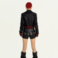 【25s Oct.】Punk Rock Plaid Leather Jacket