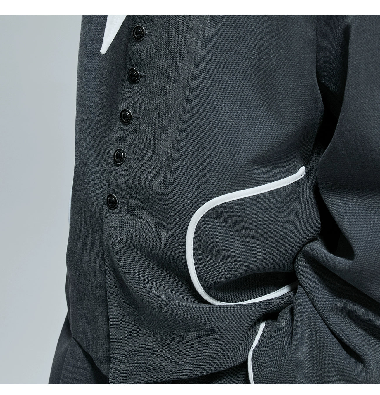 【25s Oct.】Contrast Color Elegant Chanel Style Jacket/Scimitar Pants