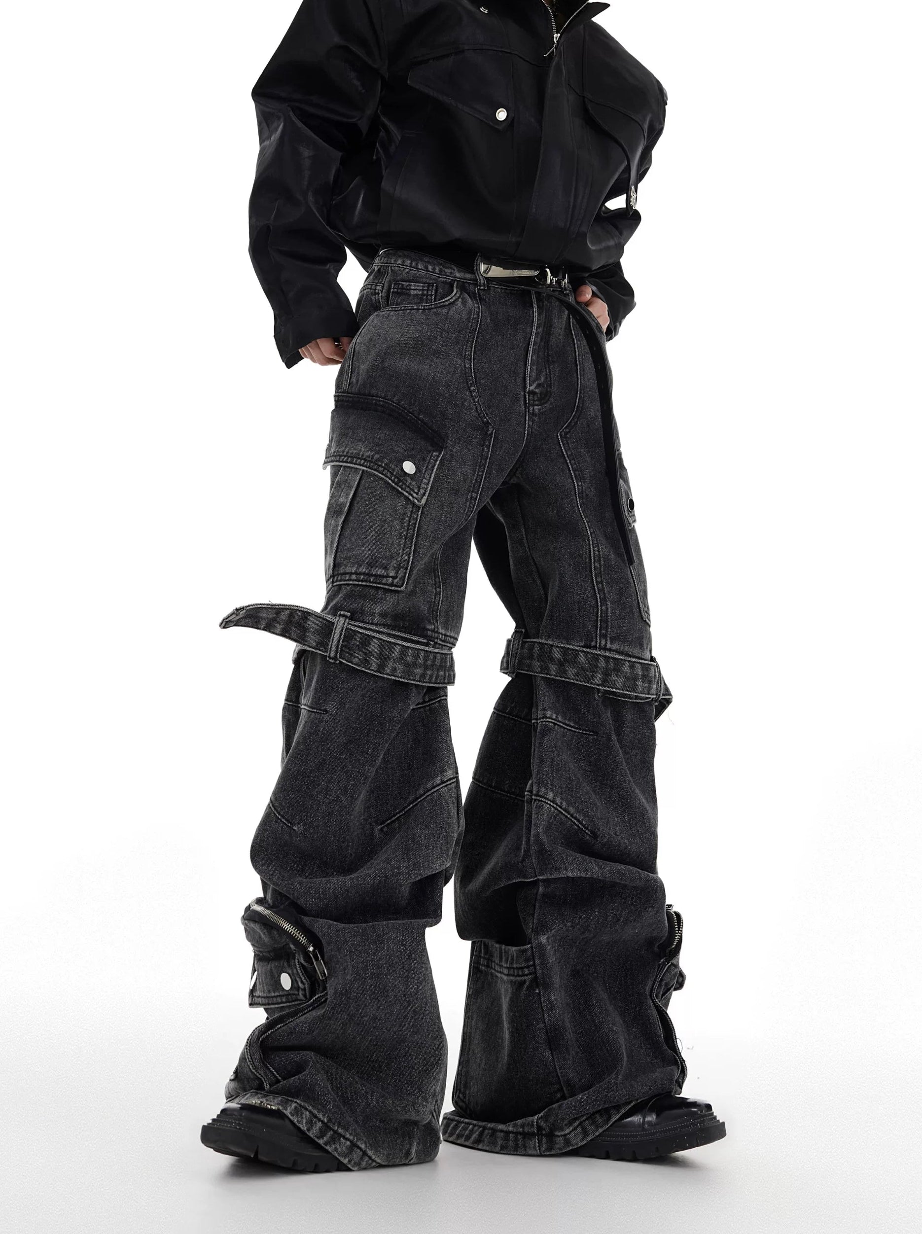 【26s Feb.】Deconstructed Cargo Wide-Leg Denim