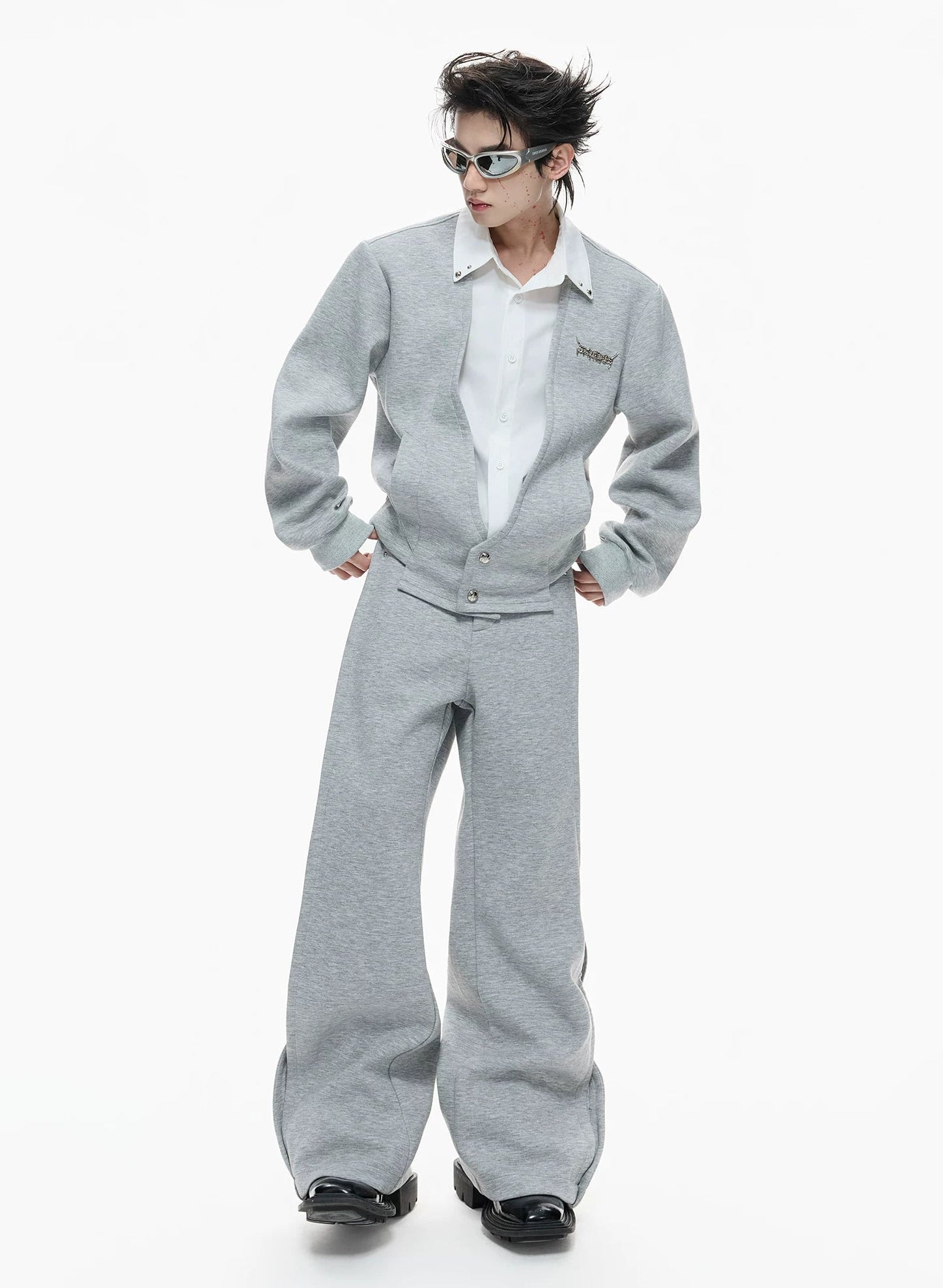 【26s Mar.】Layered Shirt Hoodie Set