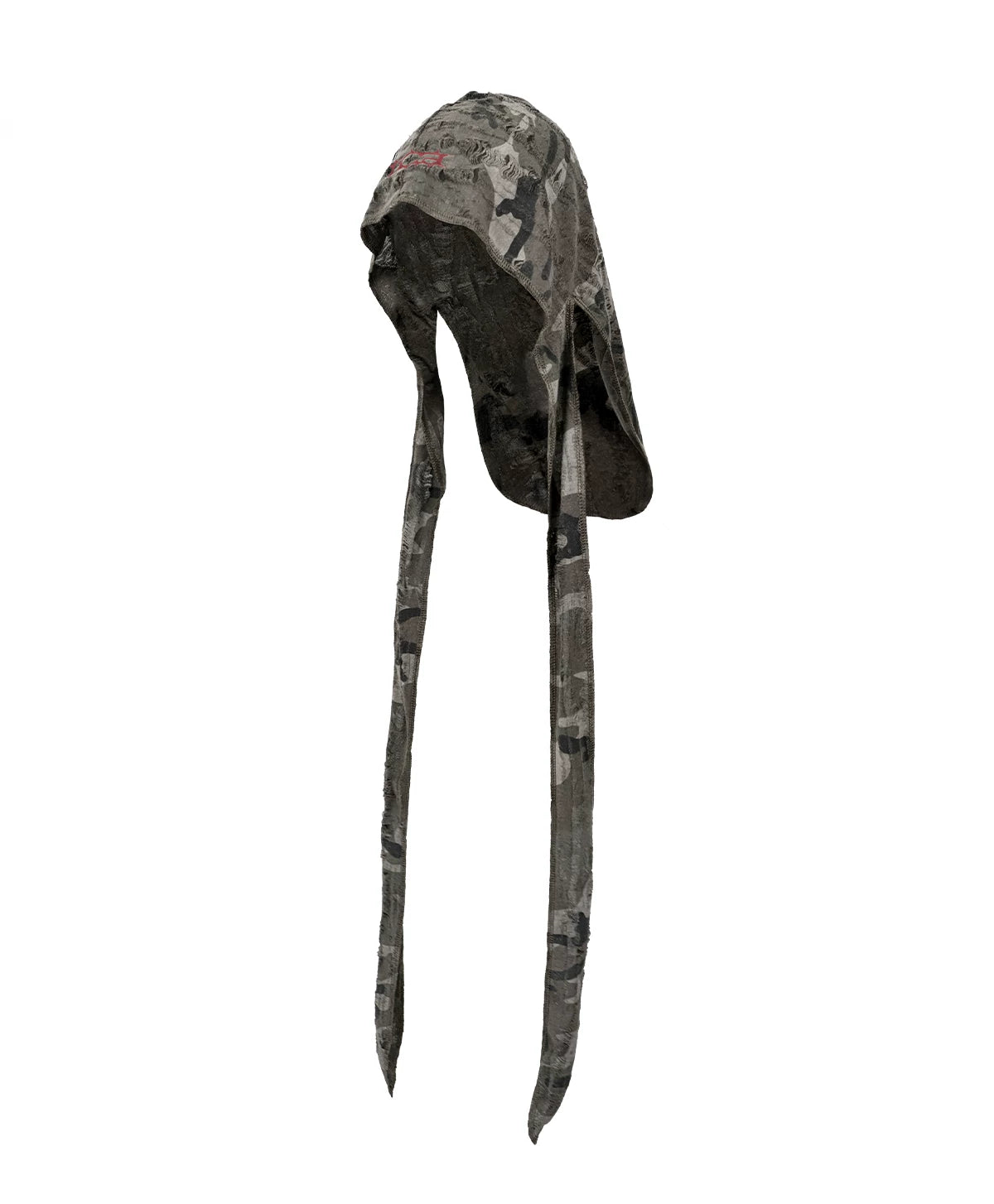 Distressed Camo Embroidered Durag